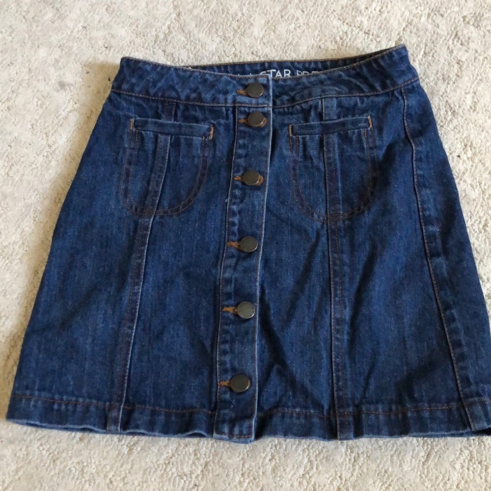 button up skirt